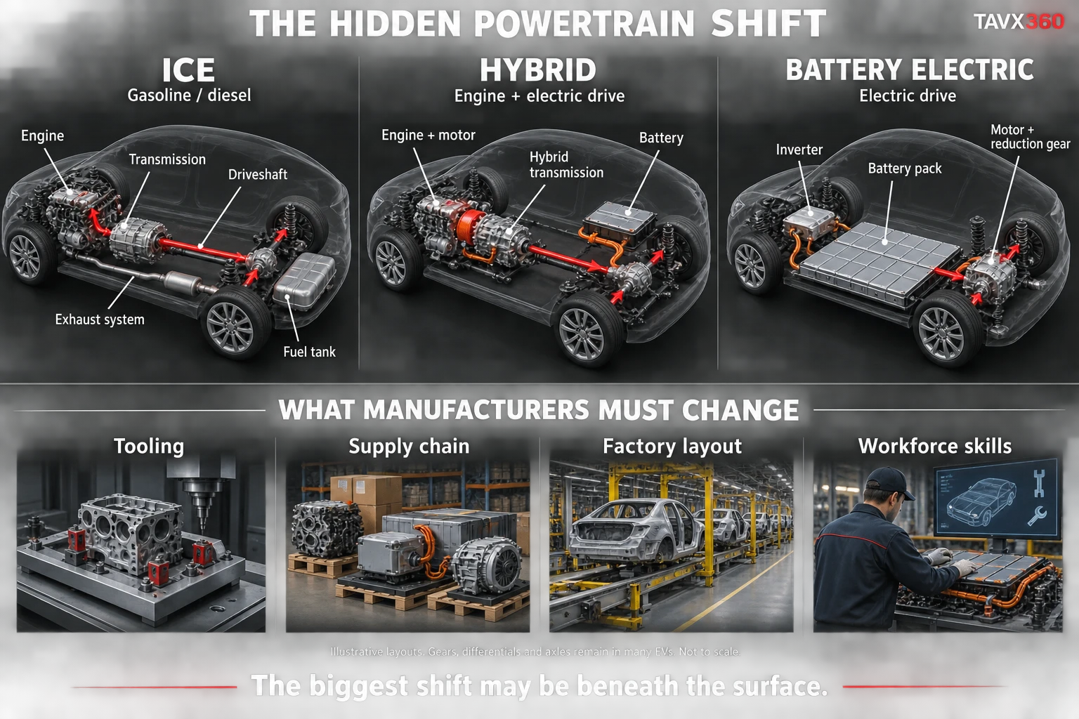 Powertrain report: the shift beneath the surface infographic